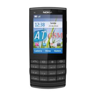 NEW Nokia X3 02 Touch & Type 5MP Wi Fi UNLOCKED Phone Black 