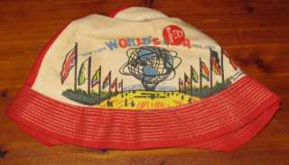 New York Worlds Fair 1964 Childs Hat & Pins  