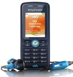 Sony Ericsson W200i Handy mono blue  Elektronik