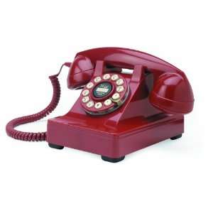 Retro Telefon 302 DESK PHONE   1930er Design in rot  