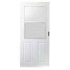 200 Series 32 in. White Aluminum Traditional Storm Door with Black 