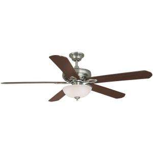 Hampton Bay Asbury 60 in. Brushed Nickel Indoor Ceiling Fan 26612 at 