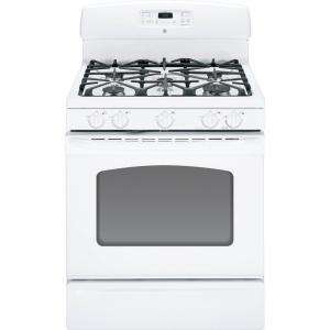 GE 30 In. Self Cleaning Freestanding Gas Range in White JGB282DETWW at 