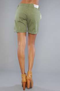 Washborn The Boyfriend Shorts in Khaki Green  Karmaloop   Global 