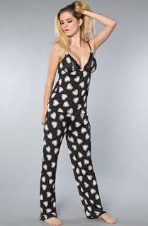 Betsey Johnson The Slinky Knit and Lace PJ in Love You Long Time 