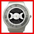 WICCA WITCH PAGAN MOONS Stainless Steel Watch Unisex