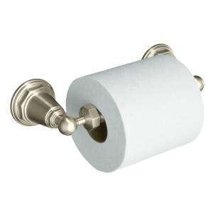   Pinstripe Wall Mount Toilet Paper Holder in Vibrant Brushed Nickel