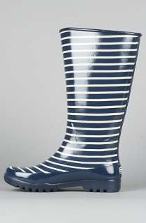 Sperry Topsider The Pelican Rain Boot in Navy Stripe  Karmaloop 