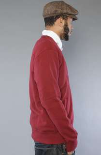 LRG The Hooligang Cardigan in Maroon  Karmaloop   Global Concrete 