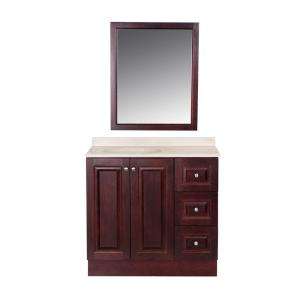St. Paul Northwood 36 in. Vanity with ColorPoint Vanity Top in Maui 