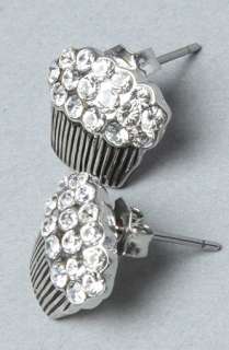 Accessories Boutique The Sweet Like A Cupcake Earring in Silver 