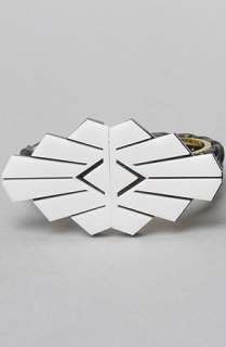 Melody Ehsani The Forget ME Not Art Deco Cuff in White  Karmaloop 