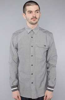 N4E1 The Milk Buttondown Shirt in Chambray Black  Karmaloop 