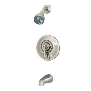 Symmons Allura 1 Handle Tub and Shower Faucet in Brushed Satin Nickel 