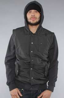 RVCA The Puffer Fleece IV Jacket in Bane  Karmaloop   Global 