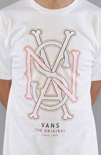 Vans The Original Outline Tee in White  Karmaloop   Global 