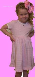 NWOT Baby Girl TOMMY HILFIGER Knit Dress Pink White  