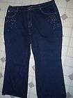 Ladies NWOT Baccini dark denim jeans size 26