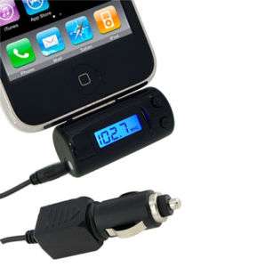 CAR CHARGER+FM TRANSMITTER FOR IPOD NANO 3RD GENERATION  
