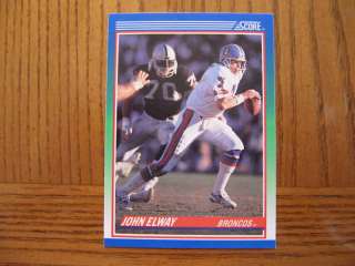 1990 Score JOHN ELWAY Broncos Card #25  