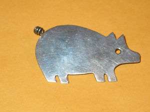 Cute Vintage Sterling Anne Harvey Curly Tailed Pig Pin  