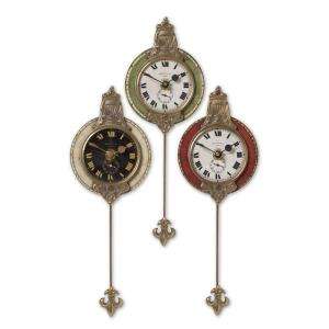 Ornate Petite Wall Clocks (3 Piece) 06046 