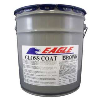 Eagle 5 Gal. Gloss Coat Brown Tinted Semi Tranparent Wet Look Solvent 