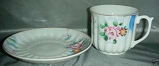 Hand Painted China Cup & Saucer Made In Japan Vintage  