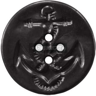 Military US Navy Style Anchor Peacoat Buttons (25 Buttons)  
