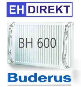 Buderus Kompakt Heizkörper Bauhöhe 600 mm L 400 3000 mm  
