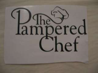 Pampered Chef vinyl decal grow business car cook art 67  