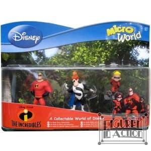 Disney Micro World die Unglaublichen 3 Figuren Set Größe jeweils 5cm 