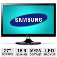 Samsung S27B550V 27 Class Widescreen LED Backlit Monitor   1920 x 