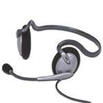 Cyber Acoustics Neckband Style Headset and Microphone / Silver Item 