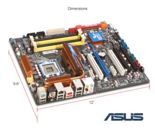 Asus P5Q E Green Motherboard   Intel P45, Socket 775, ATX, Audio, PCI 