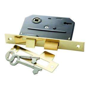 First Watch Security Polished Brass Bit Key Mortise Lock 1155 at The 