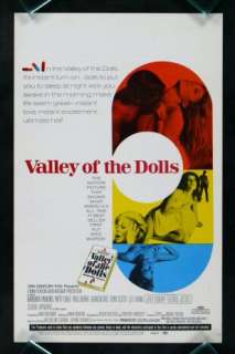 VALLEY OF THE DOLLS * ORIGINAL MOVIE POSTER WINDOW CARD  
