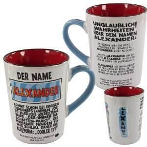 Weltbester Becher Name Tasse Alexander  Küche & Haushalt