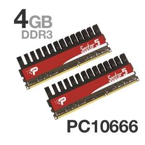 memory ddr3 dual channel pc10600 pc10666 4096mb p33 7112 patriot 