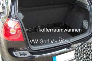 Kofferraumwanne für VW Golf 6 VI Notrad oder Pannenset  