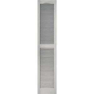Builders Edge 15 In. X 72 In. Louvered Shutters Pair #030 Paintable 