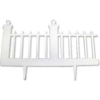 Emsco 12 In. Resin Colonial Garden Fence (10 Pack) 2095HD at The Home 