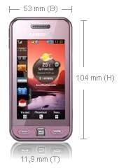Samsung Star S5230 Smartphone (Touchscreen, 3MP Kamera, Video,  