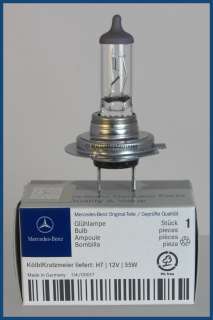 Sie erhalten eine original Mercedes Benz Glühlampe H7  12V  55W.