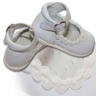 Taufschuhe Weißer Baby Lauflernschuh für Mädchen(509)    