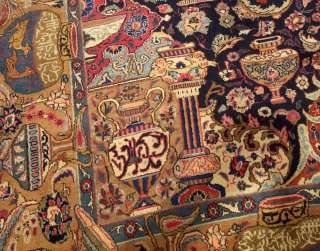   Persian Archaeological Kashmar Wool Rug Excllent Condition  