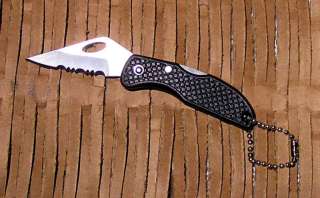 Small Folding Stainless Steel 1/2 Serrated Pocket Knife  