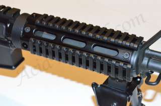 AT Carbine Quad Rail Handguard 7 Picatinny .223 5.56 +RAILCOVERS 