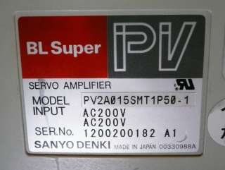 Sanyo Denki BL Super Servo Amp PV2A015SMT1P50 01  