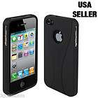 Sleek 3Piece Black Hard Case Bumper for iPhone 4 4G